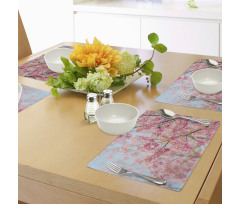 Japanese Sakura Cherry Place Mats