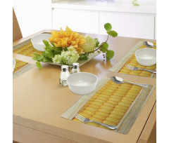 Corn Stem with Raindrops Place Mats