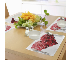 Future Modern Heart Place Mats