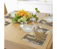 Fluffy Fox in the Forest Place Mats