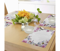 Romantic Blossom Flowers Place Mats