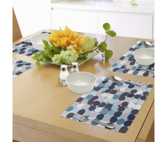 Retro Circles Squares Place Mats