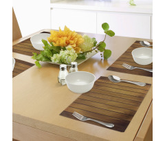 Wooden Plank Aged Timber Place Mats