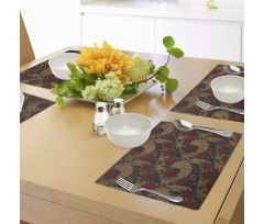 Traditional Roses Dragon Place Mats