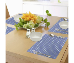 White Classic Polka Dots Place Mats