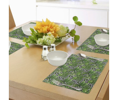 Modern Coconut Palm Place Mats