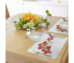 Orchid Branch Blooms Place Mats