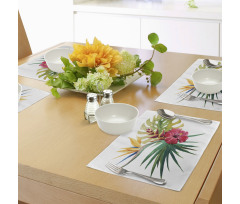 Wild Tropical Orchid Place Mats