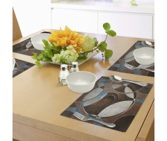 Grunge Vintage Rounds Place Mats