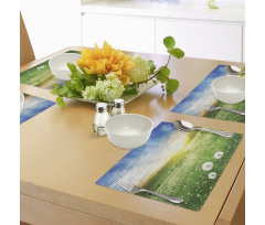 Dandelion Flower Field Place Mats