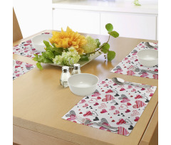 Various Heart Shapes Place Mats