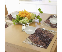 Coffee Beans Stripes Place Mats