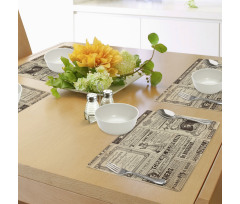 Historic French Journal Place Mats