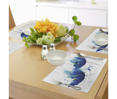 Floral Abstract Art Place Mats