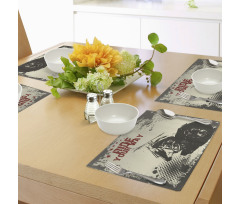 Adventure with Motorcycle Place Mats