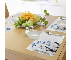 Flowers Tulips in Ombre Place Mats