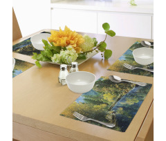 Autumn Forest Landscape Place Mats