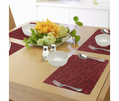 Flowers Leaves and Swirls Place Mats