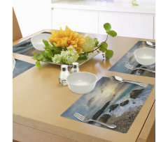 Seascape Sunrise Waves Place Mats