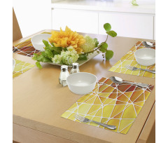 Geometrical Ombre Shapes Place Mats