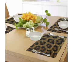 Leopard Motif Trippy Place Mats