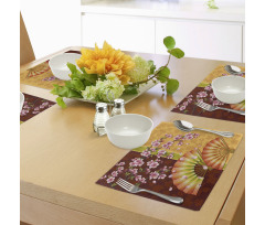 Sakura Blossoms Asian Place Mats