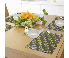 Lemon Branches Growth Place Mats