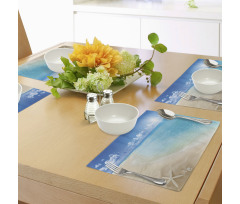 Sunny Seashore and Shells Place Mats