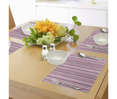 Retro Vintage Stripes Place Mats