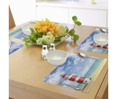 Lighthouse Seagulls Ocean Place Mats