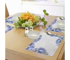 Delicate Crocus Border Place Mats