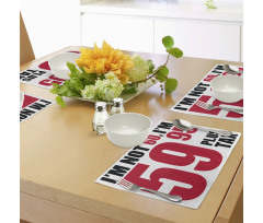 Fun Birthday Words Place Mats