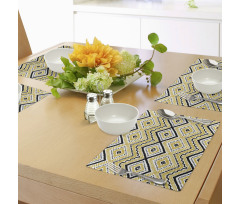 Chevron Waves Tribal Place Mats