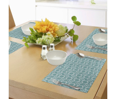 Retro Squares Design Place Mats