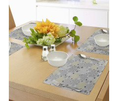 Style Yellow Flower Place Mats