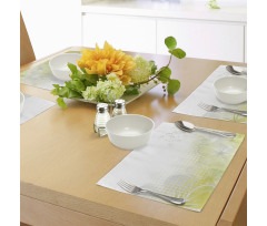 Bubbles Flowers Place Mats