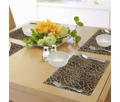 Giraffe Skin Pattern Place Mats