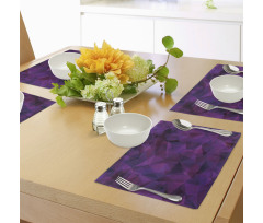 Triangle Purple Shape Place Mats