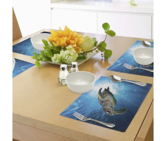 Sea Turtle Diving Place Mats