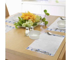 Border Design Spirals Place Mats