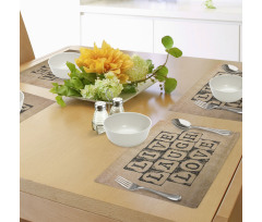 Grungy Vintage Place Mats