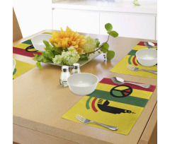 Reggae Music Peace Place Mats