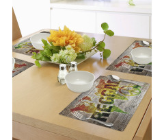 World Map Reggae Words Place Mats