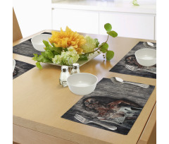 Angry Dead Woman Place Mats