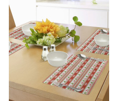 Reindeer Snowflake Place Mats