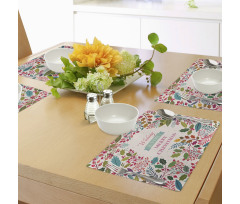 Blossoms Herbs Place Mats