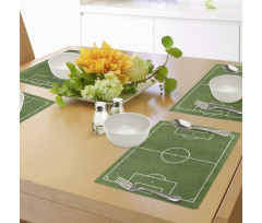 Soccer Stadium Field Place Mats