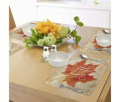 Maple Leaf Vintage Place Mats