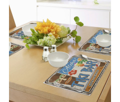 Vintage Sign Place Mats