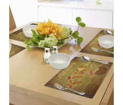 Wood Plank Aloha Place Mats